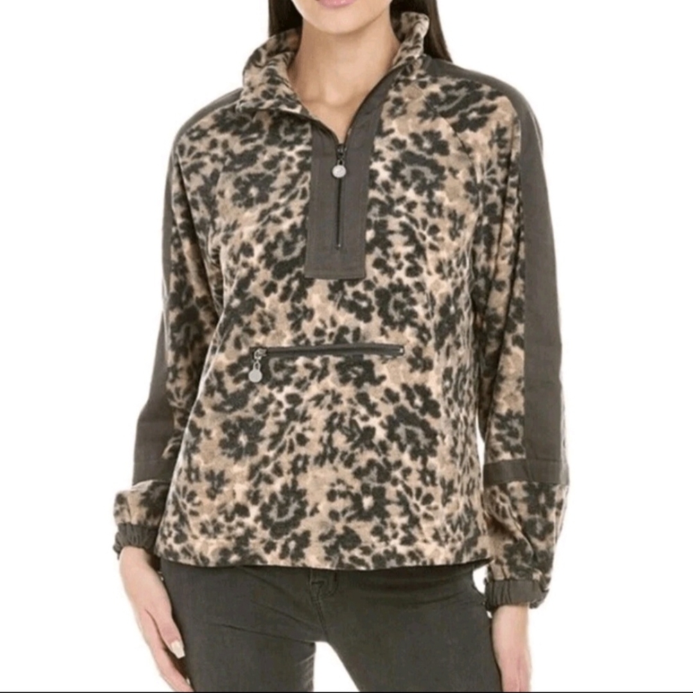 Calme By Johnny Was Quarter-Zip Fleece Pullover
